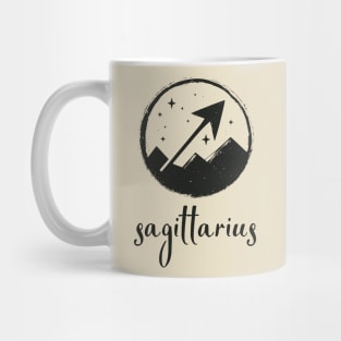Sagittarius Zodiac Sign Cosmic Arrow Design Mug